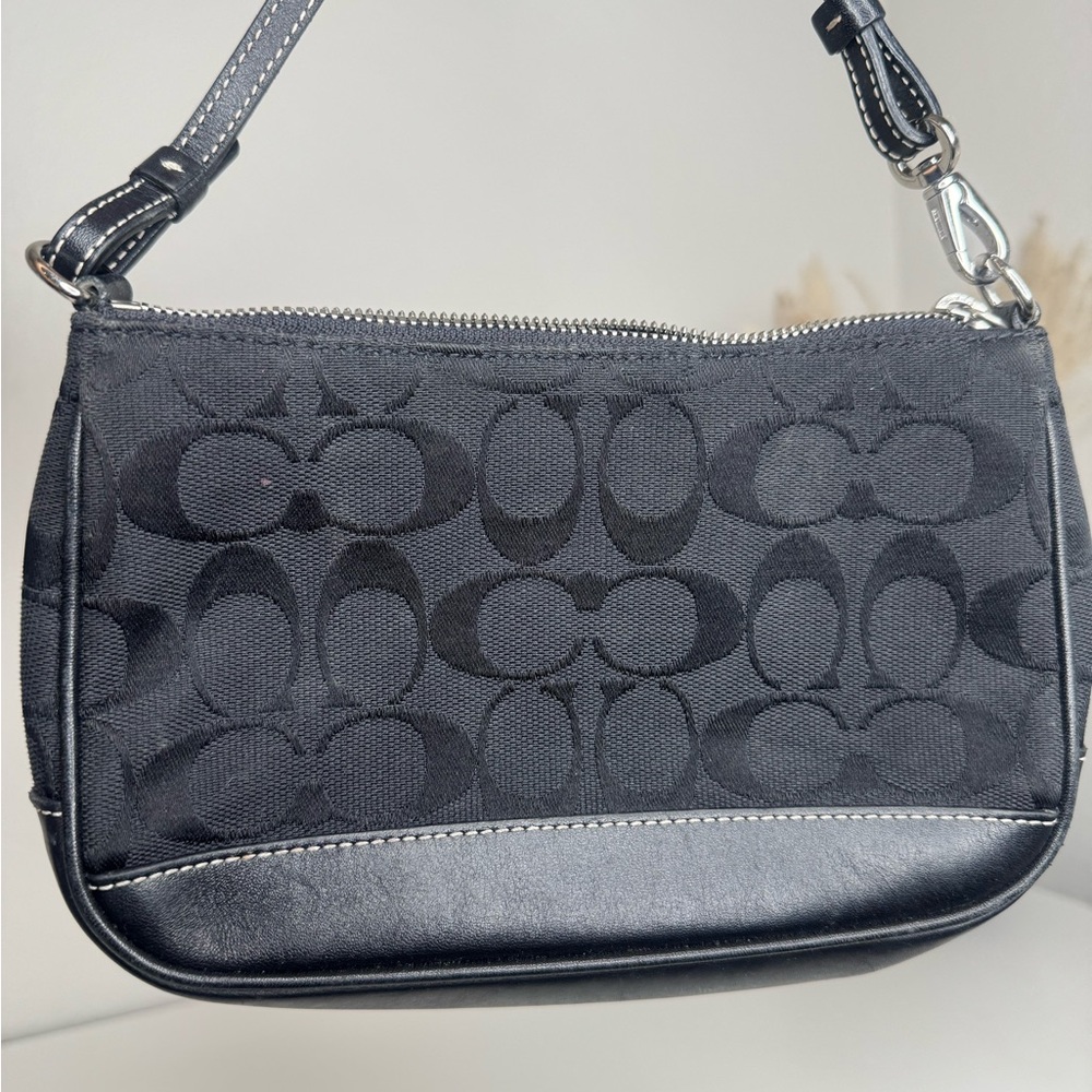 Coach 6094 Signature Canvas Demi Mini Pouch Purse vintage y2k